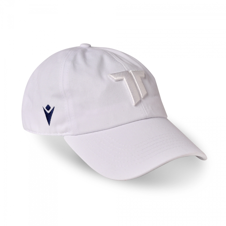 White Macron cap