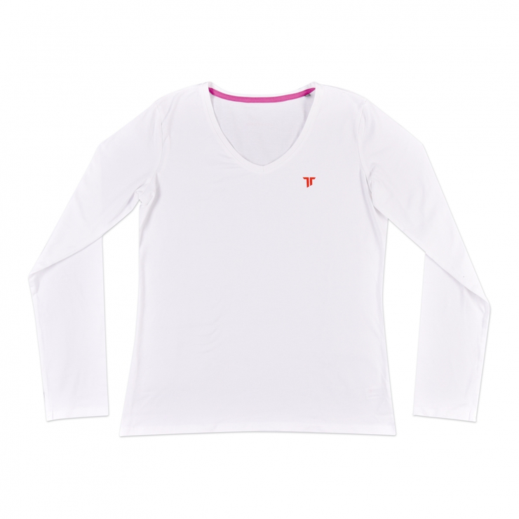 White T-shirt - women LS