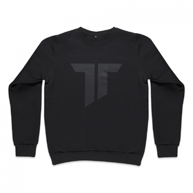 Black cotton hoodie with AS Trencin logo - unisex