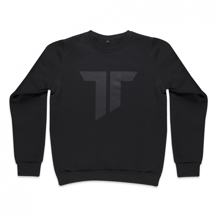 Black cotton hoodie with AS Trencin logo - unisex